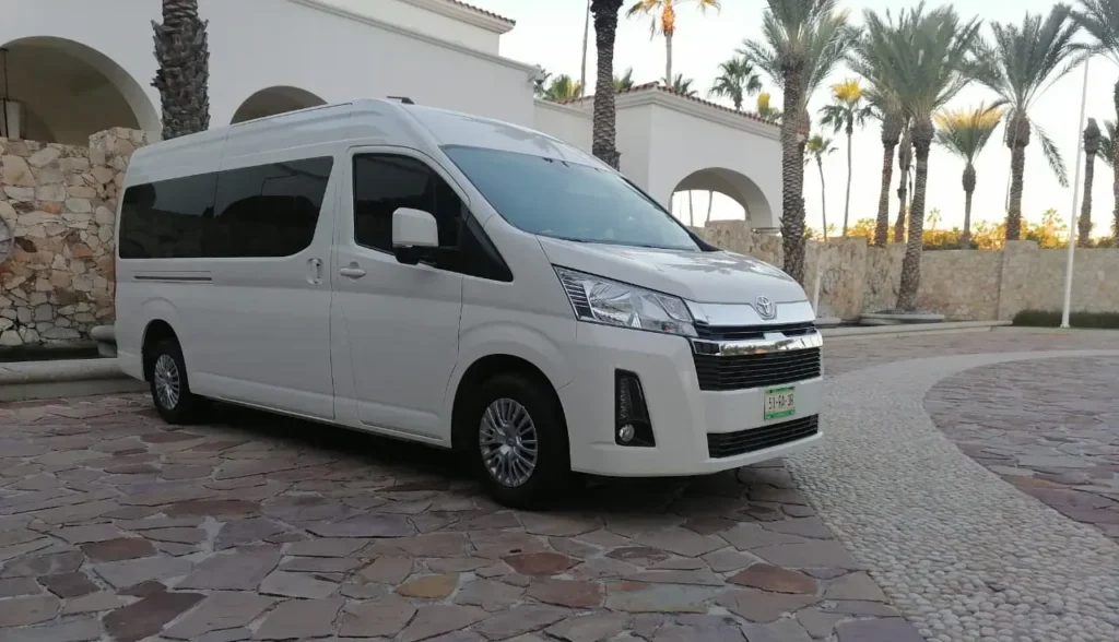 Toyota Hiace private airport transfer in Los Cabos
